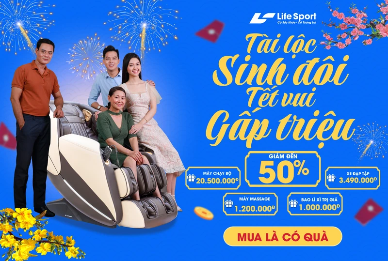 Tài lộc sinh đôi - Tết vui gấp triệu, giảm lên đến 50% & lì xì khủng