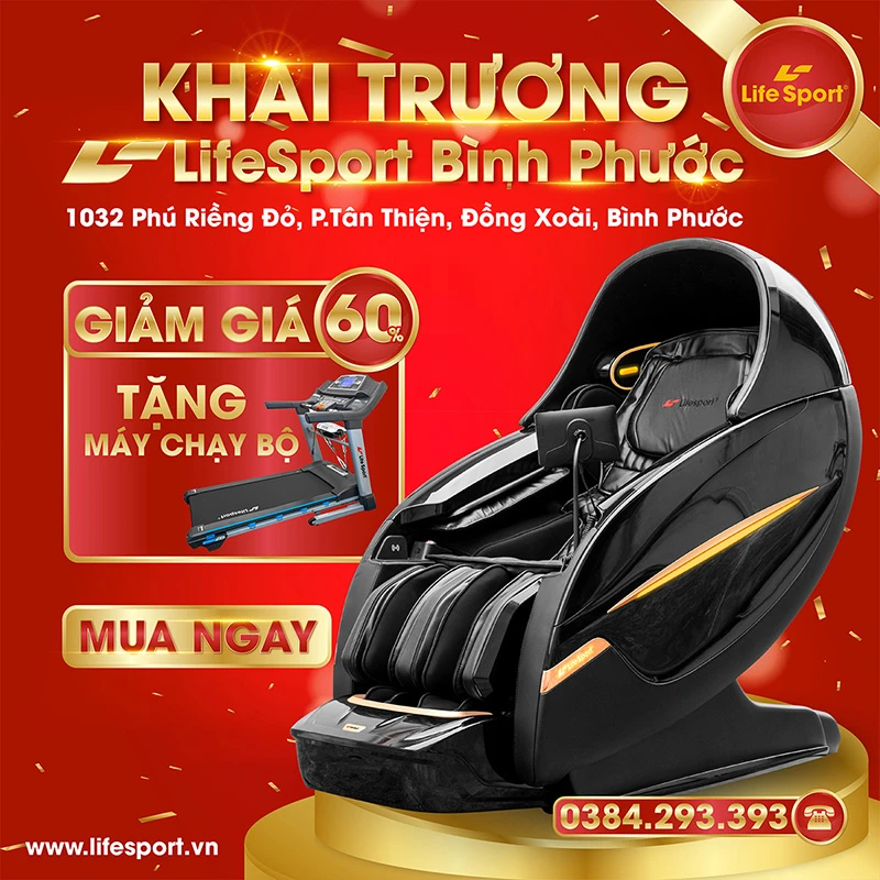 Lifesport Bình Phước khai trương giảm giá 60%