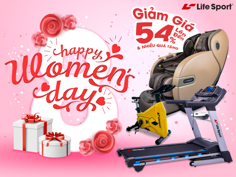 Lifesport tưng bừng ưu đãi nhân ngày Quốc tế Phụ nữ 8 tháng 3