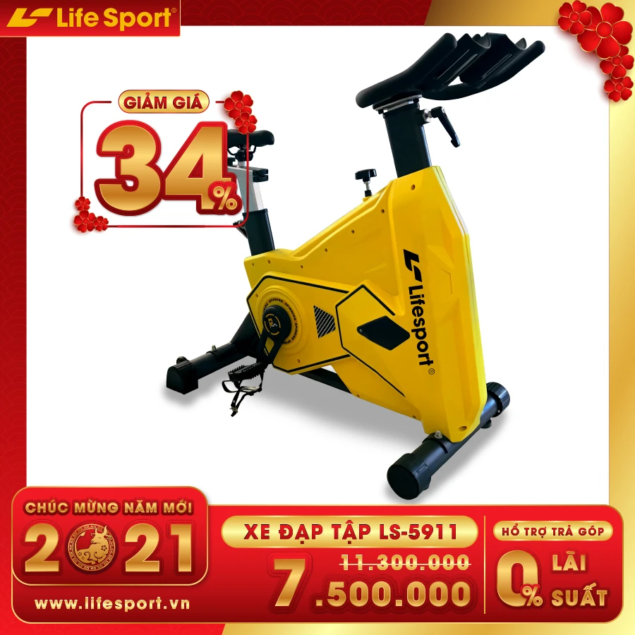 Khuyến mãi mừng Xuân 2021 | Xe đạp tập LS-5911