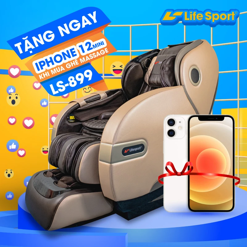 Ghế massage Lifesport giảm giá lên đến 50%