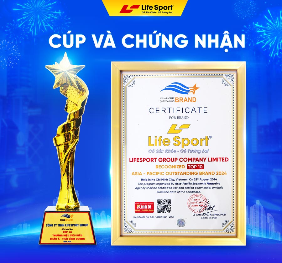 Lifesport Đạt Top 10 Thương Hiệu Tiêu Biểu Châu Á - Thái Bình Dương - Đánh Dấu Một Chặng Đường Mới