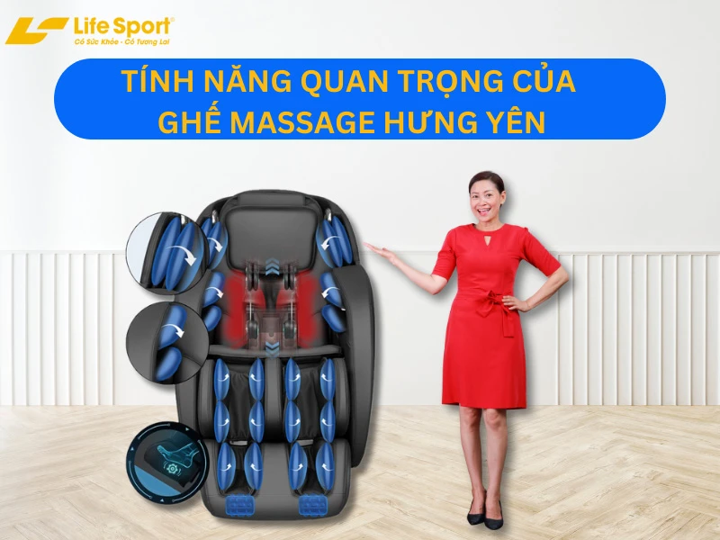 Tính năng quan trọng ghế massage Hưng Yên cần có