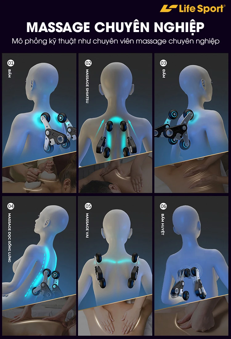  Chương trình massage Auto ghế massage cà mau