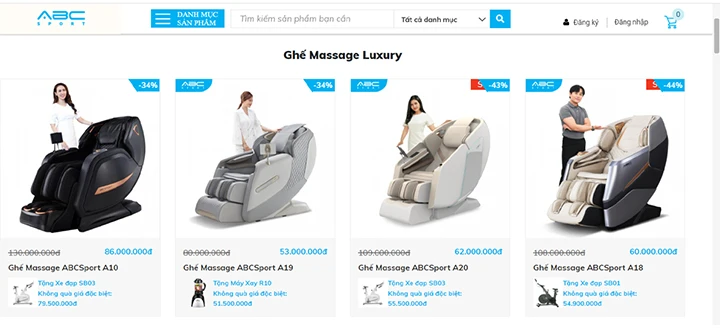 Ghế mát xa rẻ Vĩnh Phúc mua ở đâu