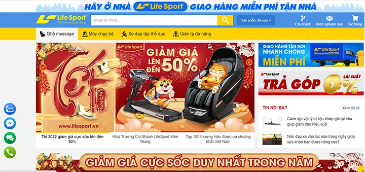 Website mua ghế massage Vĩnh Phúc giá rẻ