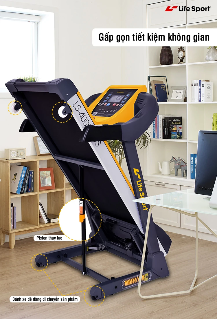 Máy chạy bộ điện gấp gọn _ LS-4000