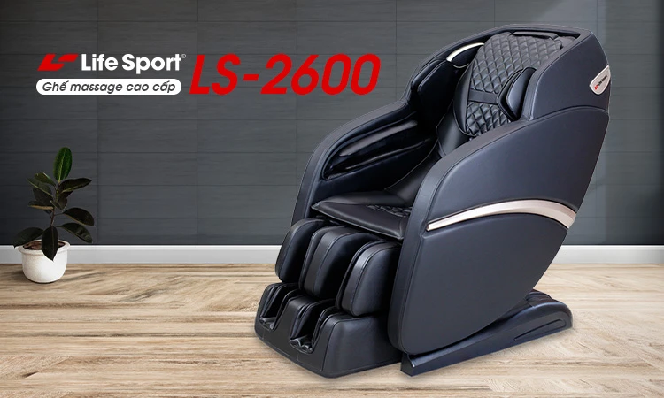 Ghế massage lifesport Tiền Giang ls 2600 | thiết kế sang trọng