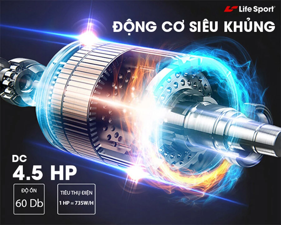 Máy tập chạy bộ điện công suất lớn