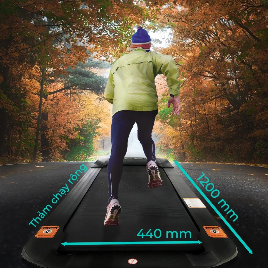 Thảm chạy máy chạy bộ giá rẻ êm ái, kích thước lớn hơn.