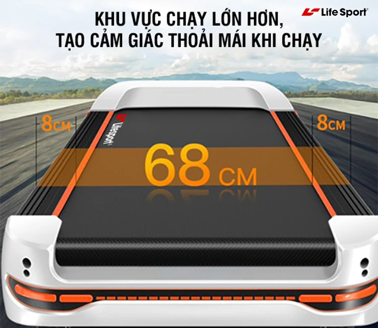 Thảm chạy rông thoải mái khi chạy
