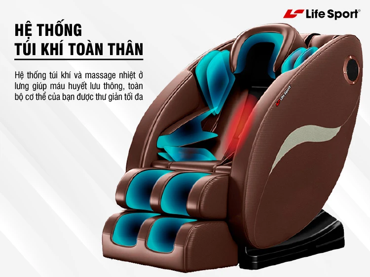 Các loại ghế massage giá rẻ với hệ thống túi khí hoàn hảo