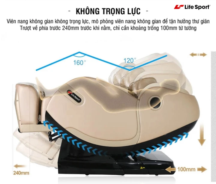 Chế độ massage không trọng lực