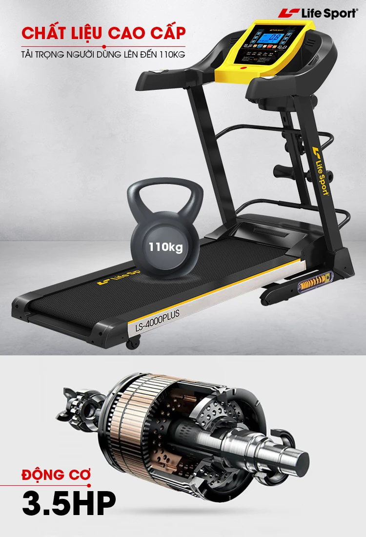 Máy chạy bộ Đà Nẵng LS-4000 PLus