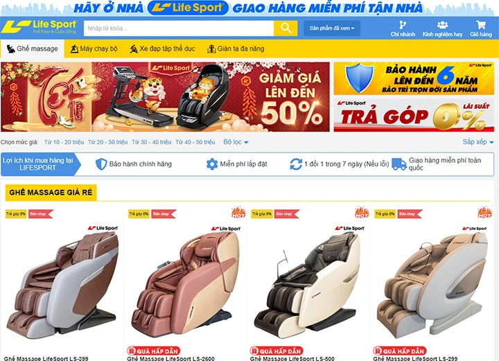 Giá ghế massage Nghệ An mặt bằng chung hiện nay