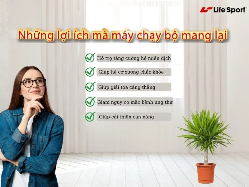 Những lợi ích mà máy chạy bộ mang lại
