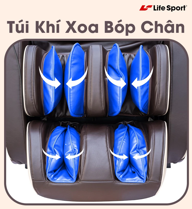 Túi khí xoa bóp giải phóng cơn đau
