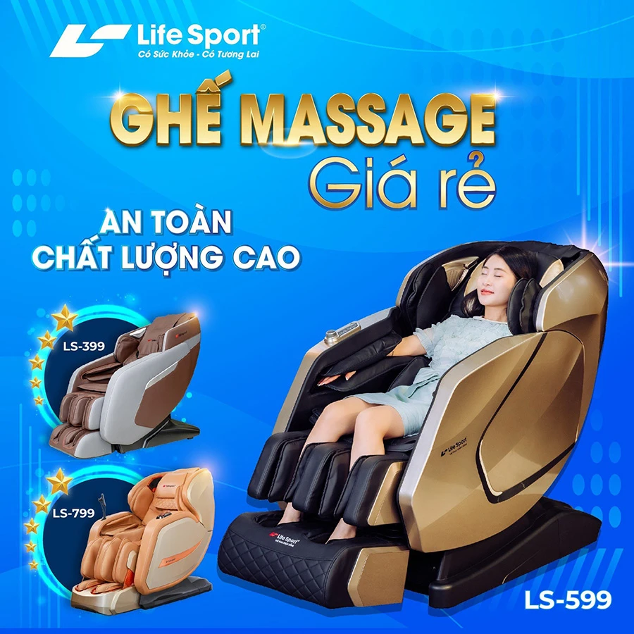 Lifesport - Thương hiệu cung cấp ghế massage chính hãng, chất lượng