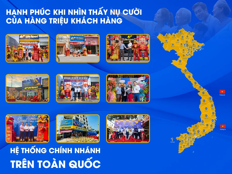 Hệ thống chi nhánh ghế massage Life Sport