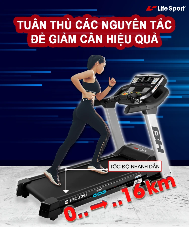 Máy chạy bộ giúp giảm cân hiệu quả