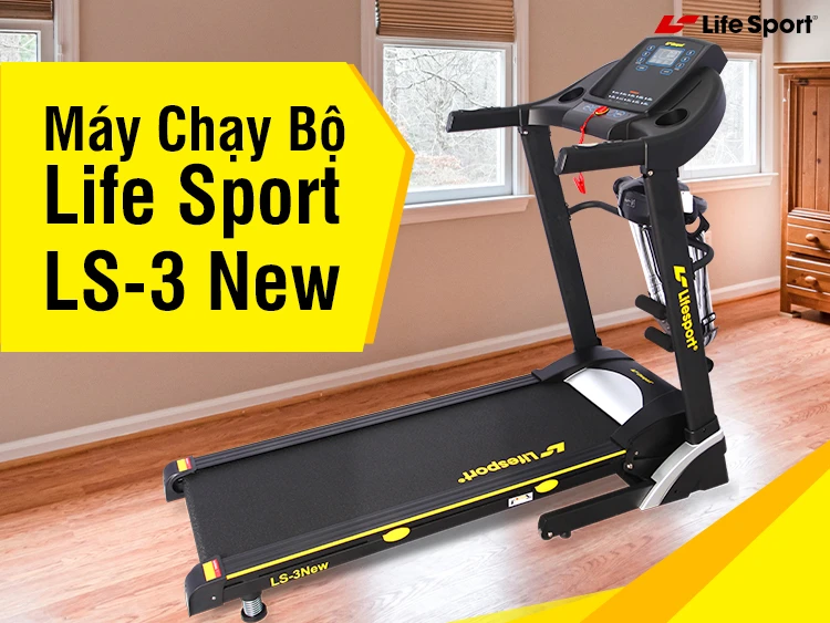 Máy chạy bộ Lifesport LS-3 New phù hợp cho đi bộ và chạy bộ tại nhà