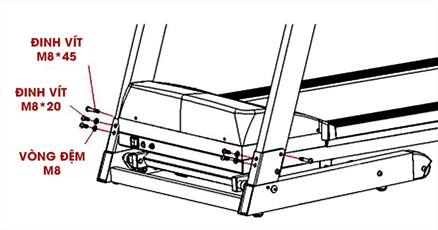 Lắp ráp máy chạy bộ điện đơn giản