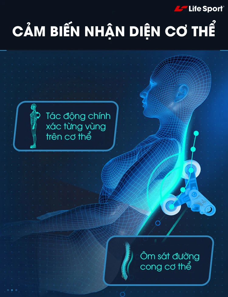 Ghế massage có cấu tạo linh hoạt