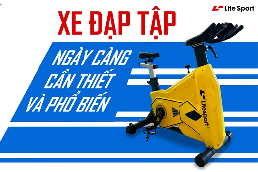 Xe đạp tập trở nên cần thiết và phổ biến 