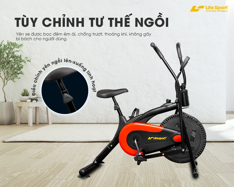 Tư thế ngồi xe đạp tập đa năng tại Bình Phước