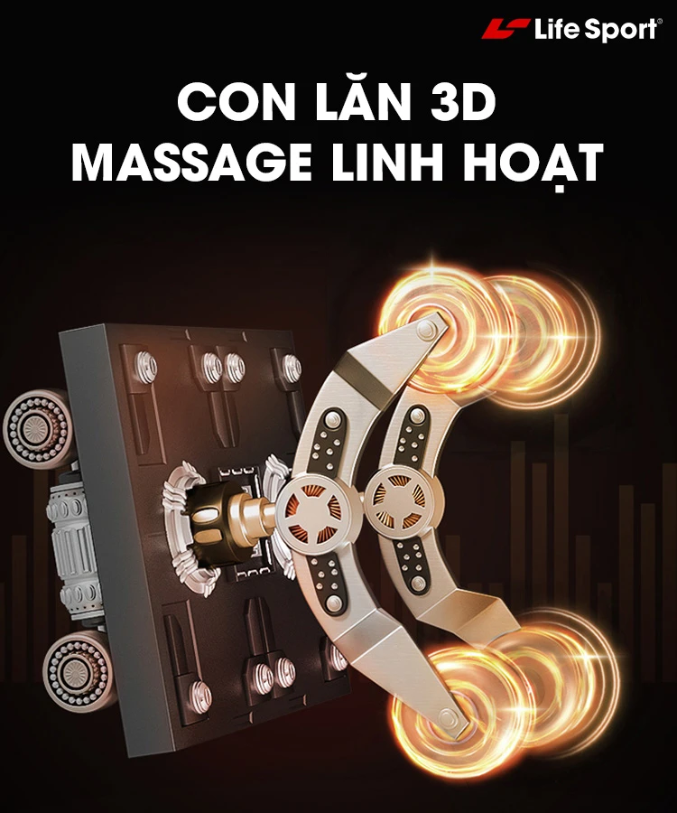 Ghế massage 3D chân thật