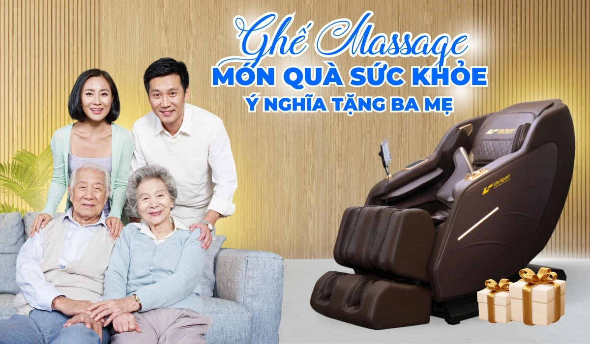 Ghế Massage - Món Quà Sức Khỏe Ý Nghĩa Tặng Ba Mẹ